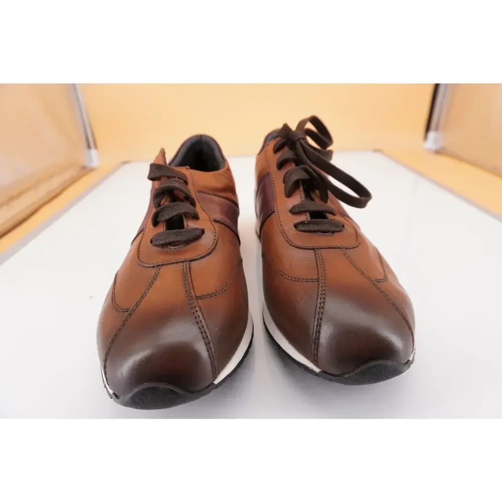 Bruno Magli Men's Carlo Brown Leather Sneaker Size 11 $298 trainer New